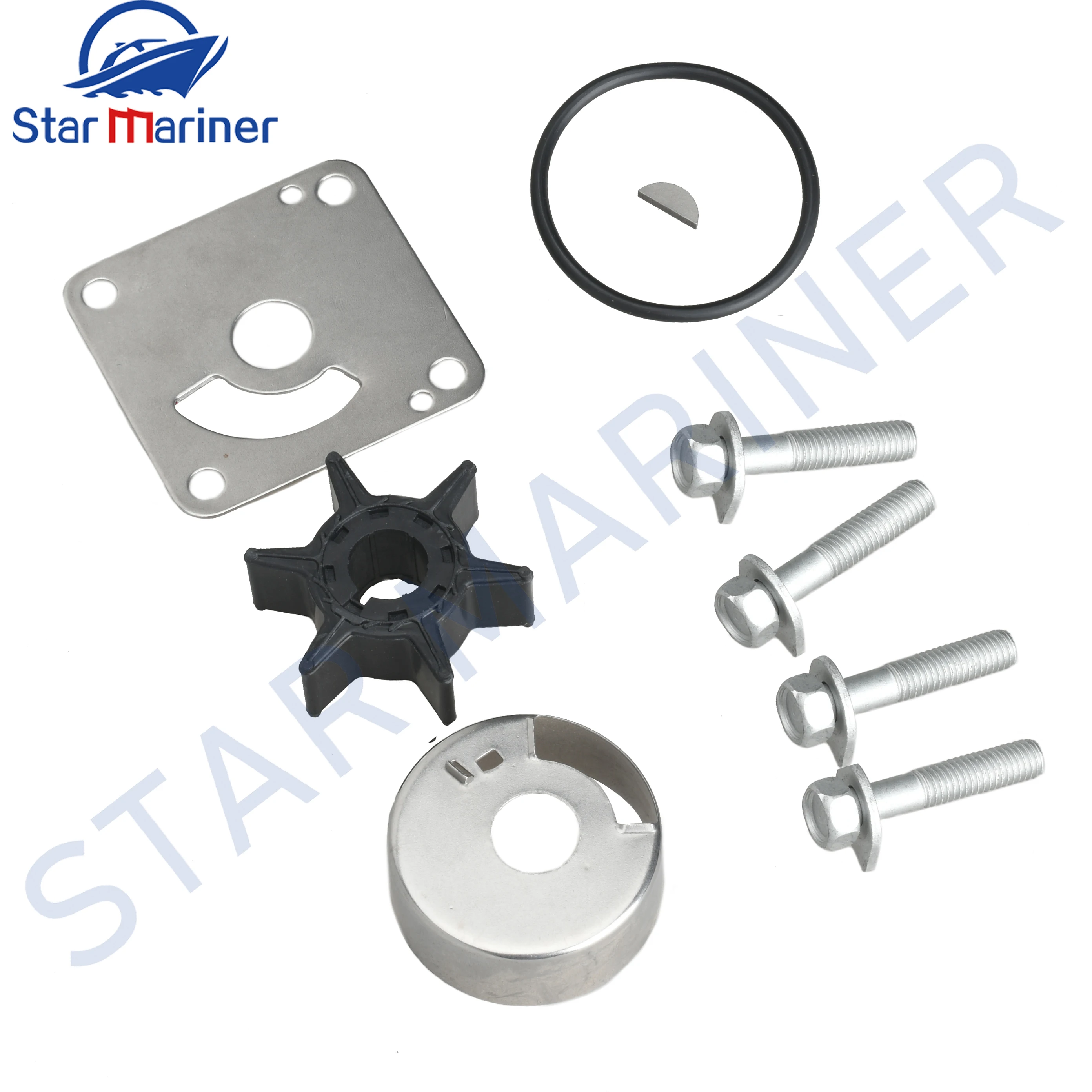 6L2-W0078 Water Pump Impeller Kit For Yamaha Outboard Motor 2T 20/25HP 18-3431 6L2-W0078-00 6L2-W0078-10 6L2W007800 Boat motor