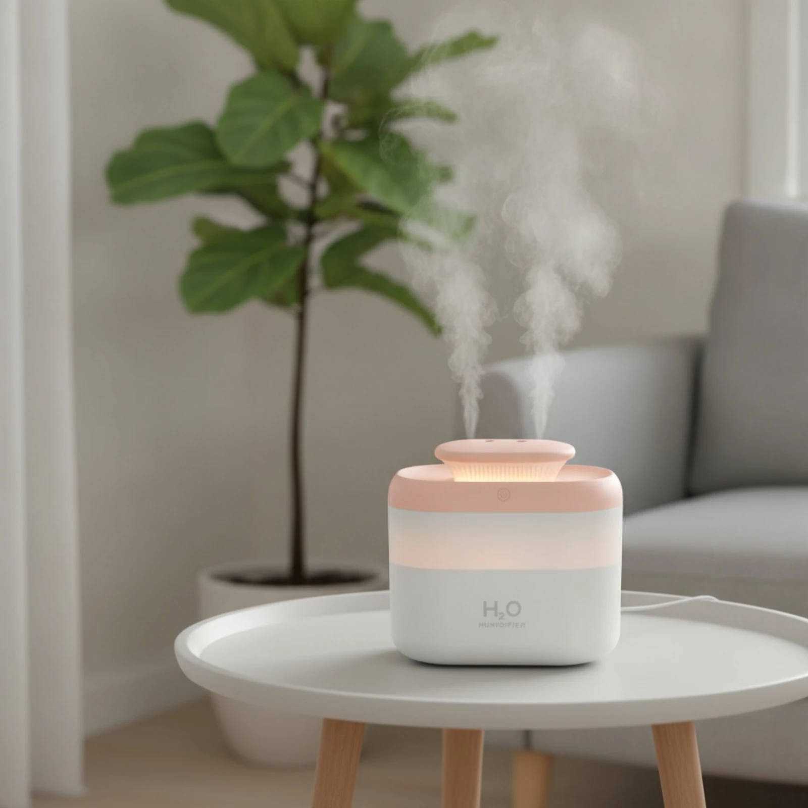 Cool Mist Humidifier Compact Desktop Humidifier Appliance Ultra-Fine Auto Shut-off for Office Workers, Bedroom, Bedside Table