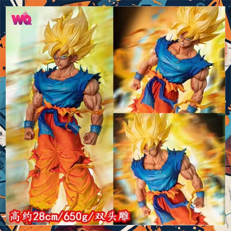 

In Stock 28cm Son Goku Figures Dragon Ball Anime Figure Kakarotto figurine Statue Desk Decor collect model Gifts Custom Toys