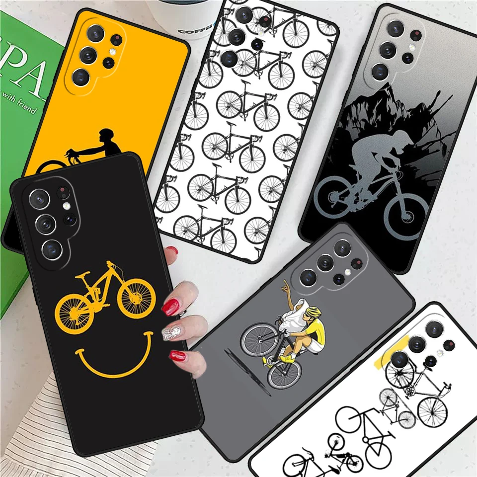 

Cycling Bike For Samsung Galaxy S24 Ultra S21 S22 S8 S9 S10E Note 10 20 Plus FE S23 Phone case Cover Coque