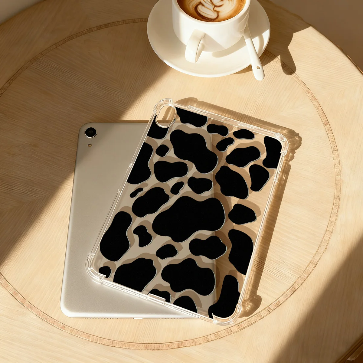 Clear Transparent Tablet Case for Apple iPad Pro 9.7 10.5 12.9 13 Air 11 13 mini 4 5 6 7 Shell Retro Cow Print Niche Shockproof