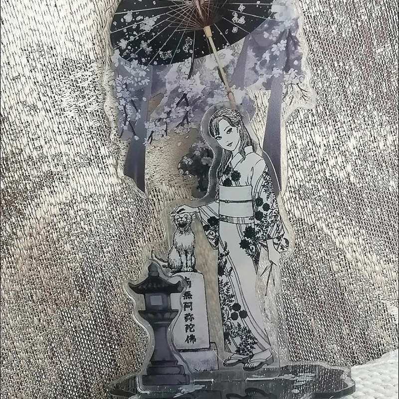 Junji Ito Comic الإبداع الثاني الاكريليك حامل نامو أميتابها هانا مظلة إيتو تشغيل تمثال المثيرة اليابان الأجهزة الطرفية لعب الأولاد