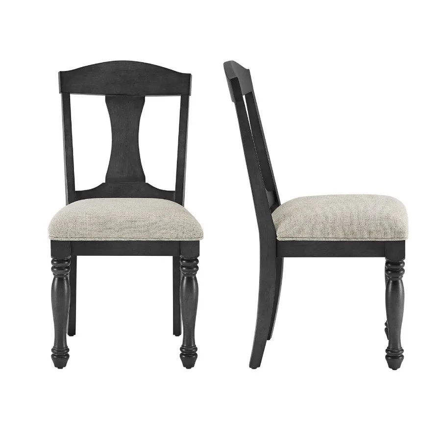 

Wooden Frame Upholstered Dining Chairs set of 2 Mid Century Retro Chairs Comfor Kitchen Chairs for Living Room Restaurant