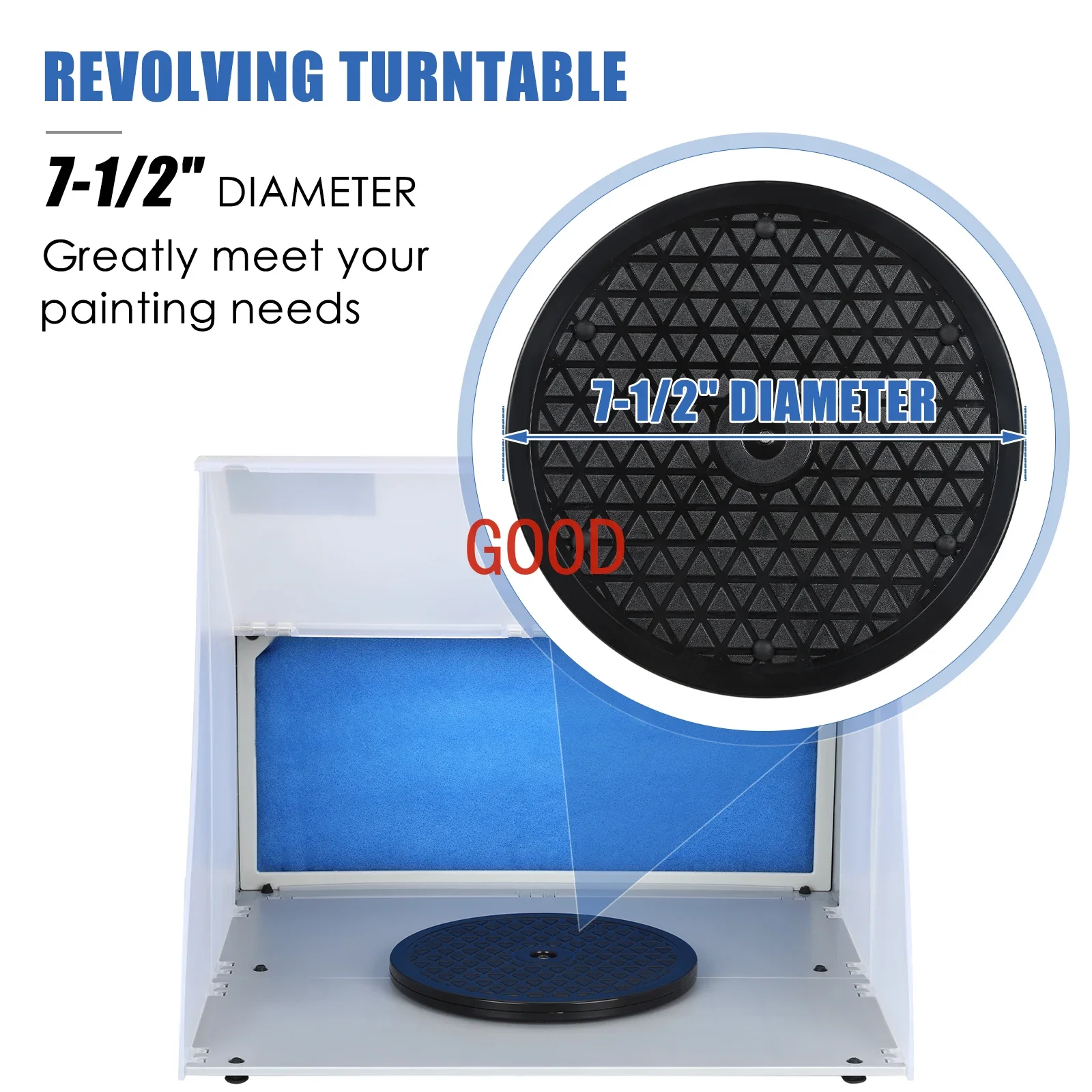 Airbrush Spray Booth for Hobby Modeling Airbrush Paint Booth Box with Ventilation Exhaust Fan Filter Airbrushing Art Craft 220v