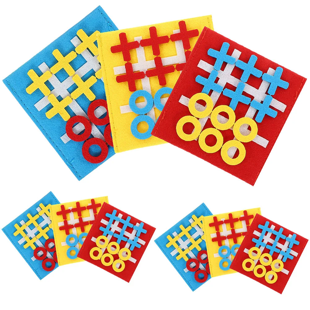 9-teiliges Zehenbrettspiel für Kinder, pädagogisches Filzpuzzle, interaktives Lernen, Familienparty-Spielset