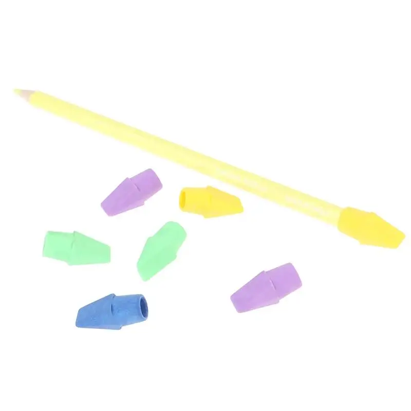 Gommes à crayon en forme de burin, dessus de crayon, capuchons de gomme, fournitures de peinture pour étudiants, papeterie, 3 pièces, 20 pièces