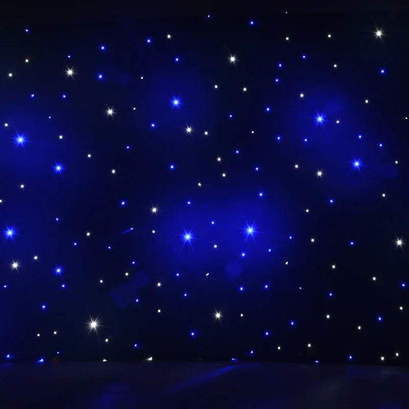 Customizable LED Backdrop Top Quality LED Star Cloth Starry Sky Cloths Curtain DMX512 Control For Stage Wedding Event Show Party