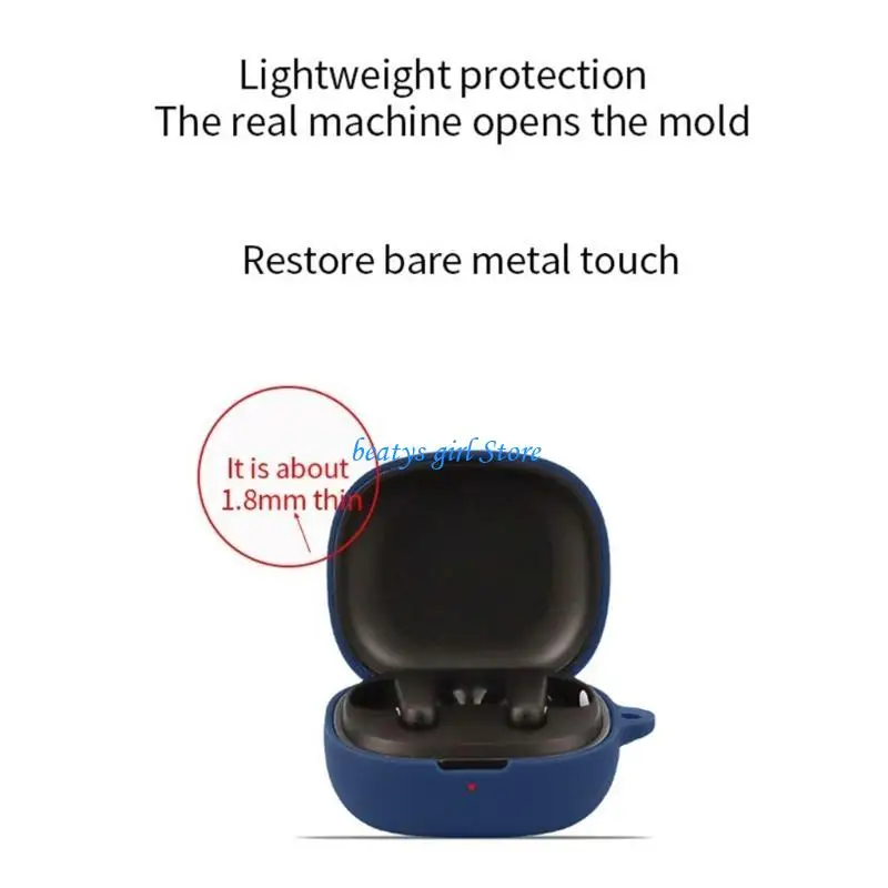 

C7AB Silicone Case for P25i Earbud Bluetooth-Compatible Earphone Protective Cover Shockproof Protections Sleeve