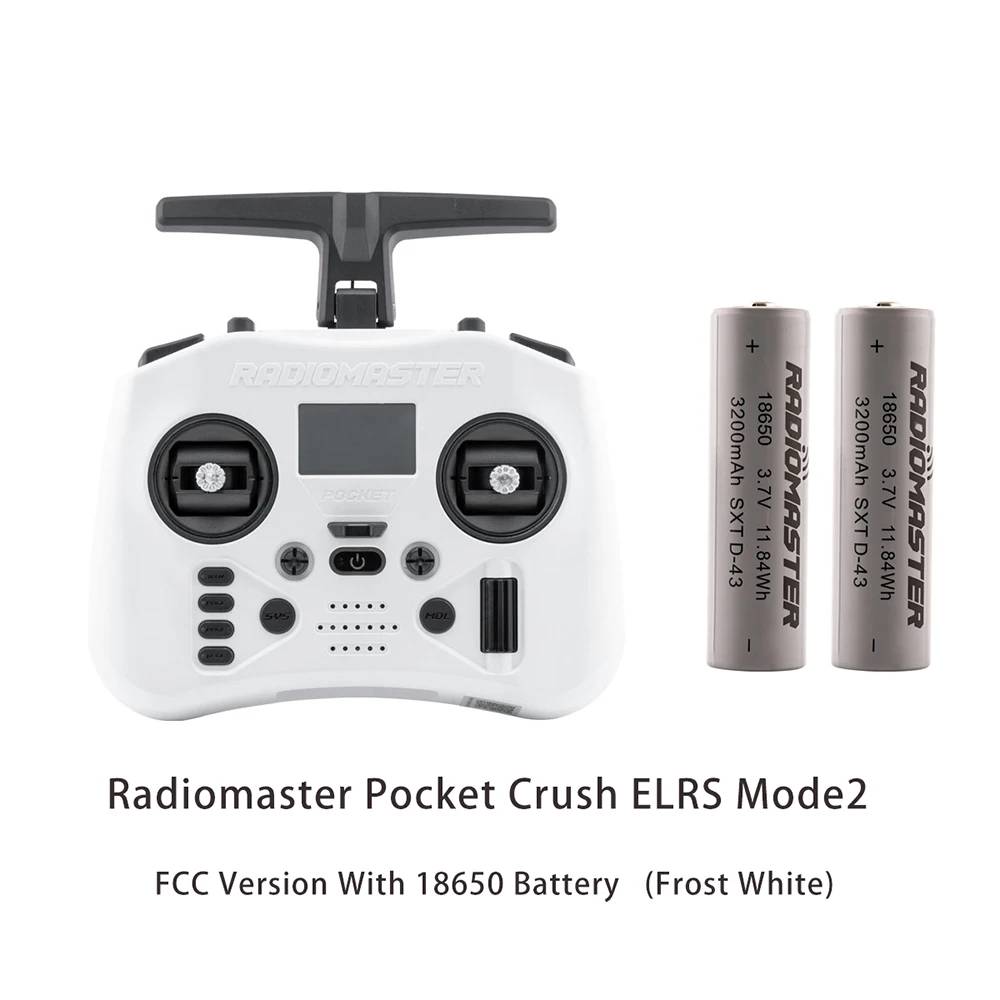 Radiomaster Pocket Crush 2,4 GHz ELRS Hall Gimbal Sender Fernbedienung Tragbare leichte faltbare Antenne