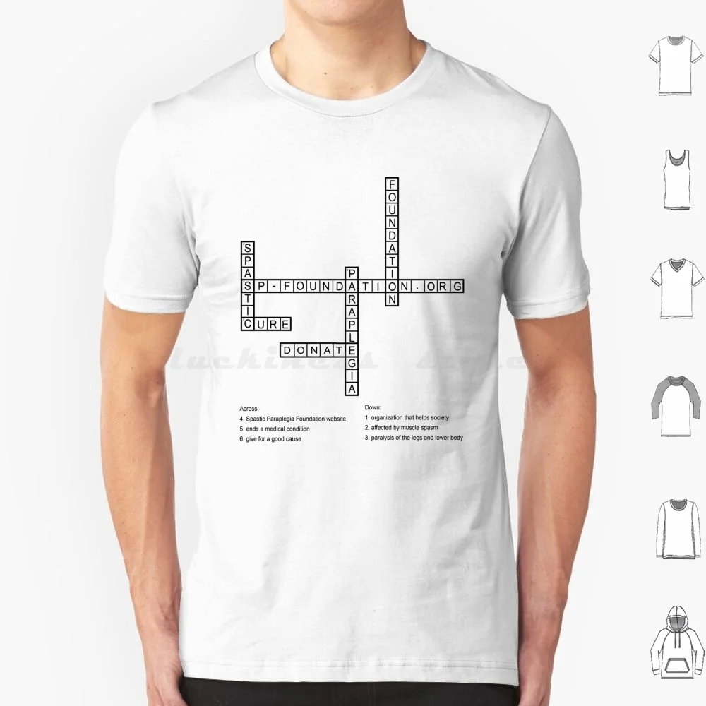 Spf Crossword 1 T Shirt Men Women Kids 6Xl Spastic Paraplegia Foundation Spf Hsp Pls Rare Disease