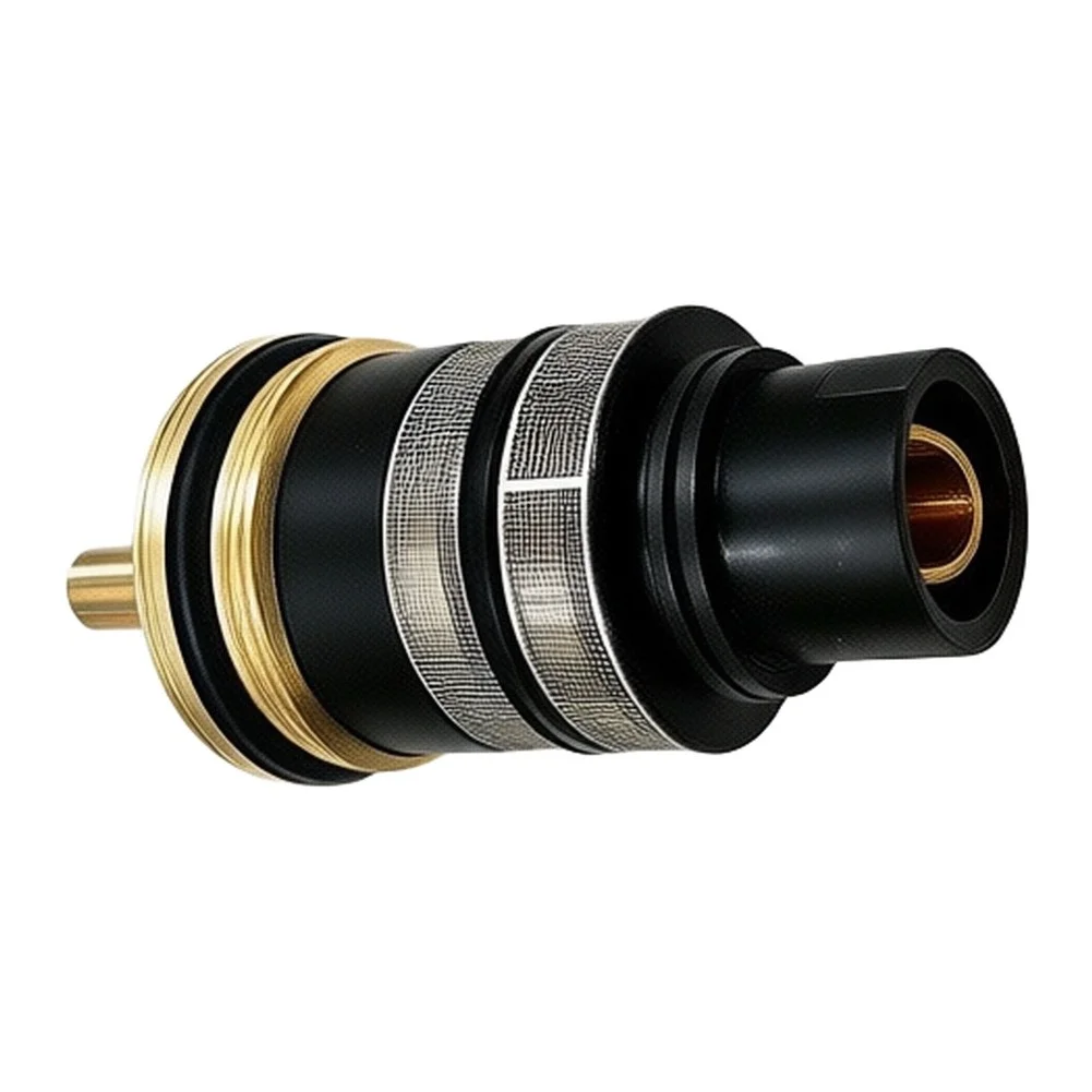 Temperature Control Valve Thermostatic Cartridge For Stable Shower Experience Built-in Dirt Filter Limescale Resistant