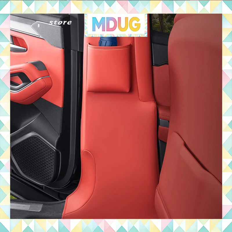MDUG For BYD TANG L EV/DM Sealion 8 2025 2026 Car Interior B-Pillar Anti-Collision Scratch Resistant Leather Protective Accessor