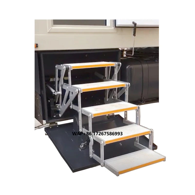 

5-Steps Ladder 5-Step Electric Folding Steps for RV Camper Motorhome Van Caravan Trailer Truck CE and EMARK Certified