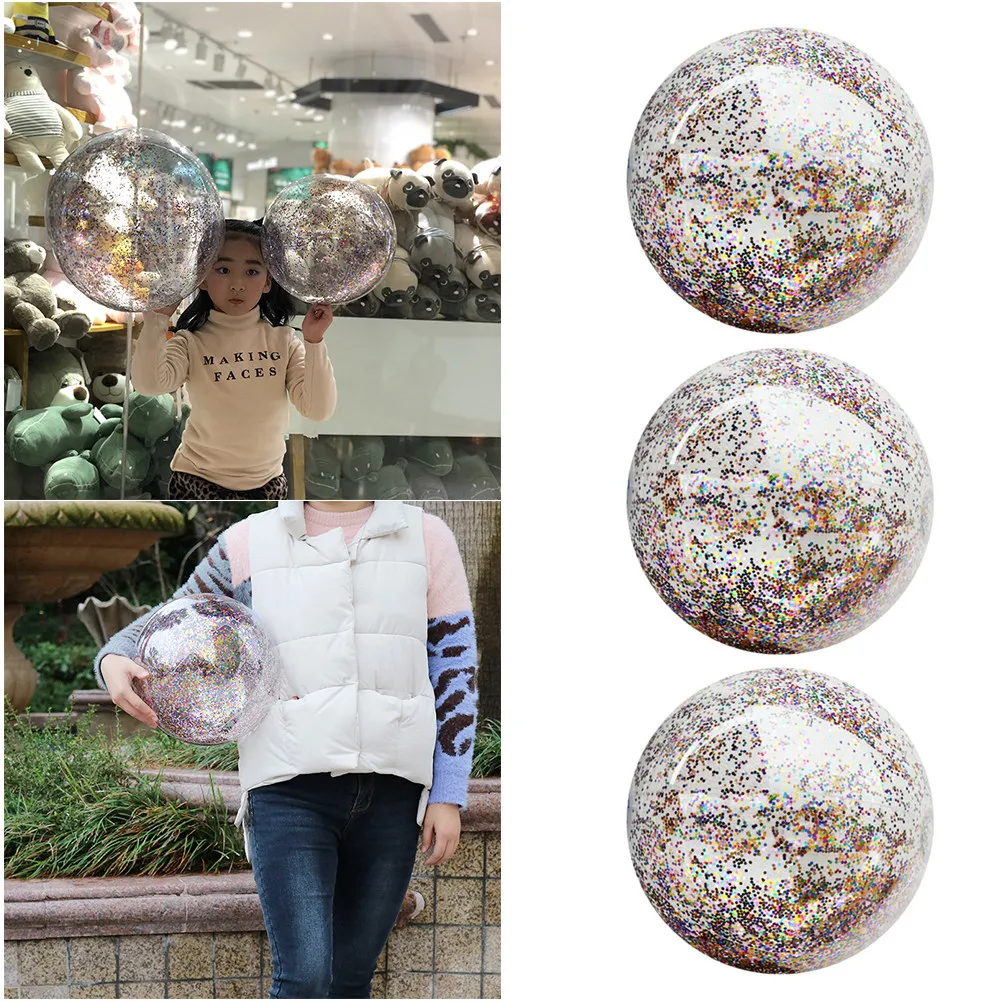 3pcs-inflatable-sequin-beach-ball-kids-pool-fun-summer-outdoor-play-party-favor-24-inches-beach-ball-sequin-inflatable-balls