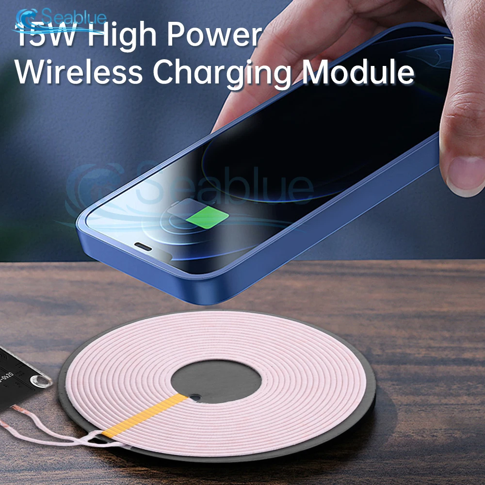 14mm Transmitter Module Coil Circuit Board 15W High-power Fast Charging Mobile Phone Wireless Charger DIY Standard Accessories