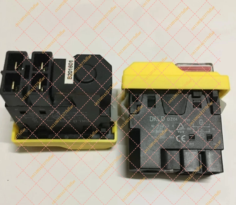 Grinding Machine Switch DKLD DZ04 4-Pin Waterproof Electromagnetic Push Button 250VAC 8(6)A ON/Off Start/Stop Control