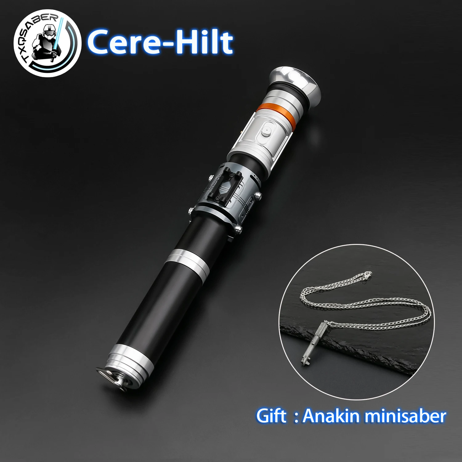 

TXQSABER Cere Реплика Рукоятка меча без лезвия Металлическая пустая ручка поставляется с гладким сердечником FOC Bluetooth Косплей Подарочные игрушки