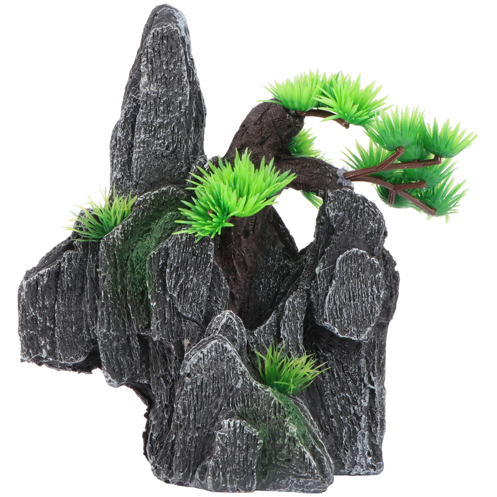 

1Pcs Fake Aquarium Mountain Landscape Resin Craft Fish Tank Ornament Natural Breath Decoration for Aquarium Fish Tank Rockery