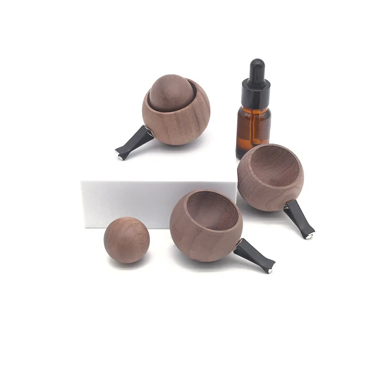 1 Stück Holz-Aroma-Diffusor für Auto & Zuhause, Mini Niedlicher Natürlicher Aromatherapie-Diffusor für Schlafzimmer Wohnzimmer Badezimmer