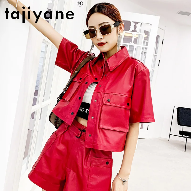 Tajiyane Genuine Leather Jacket Women Spring Autumn Coat Natural Sheepskin Coats for Woman Clothes Slim Fit Leather Jackets 2024