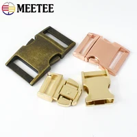 Meetee 2/5Pcs 10-38mm Metal Quick Release Buckle Backpack Strap Adjust Clip Clasp Dog Collar Safety Belt Hook Hardware Accessory 5