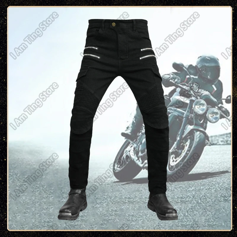 

Motorcycle Pants Moto Jeans Men Motocross Pants Motorcycle Riding Jeans Pants Military Tactical Jeans Multiple Pockets Trousers