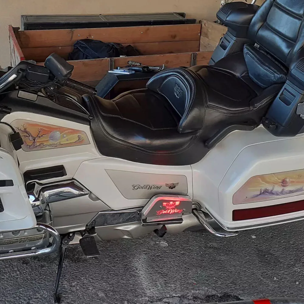 For GL1500 Lining Passenger Footrests GOLDWING 1500  for HONDA GOLD WING LED Footrest Cover Goldwing1500 Lighting Floorboard