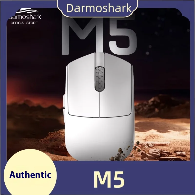 New Darmoshark M5 8k Mouse Paw3395 Sensor Three Mode Bluetooth Wireless Gaming Mouse Lightweight Support Mice Pc Gamer Office