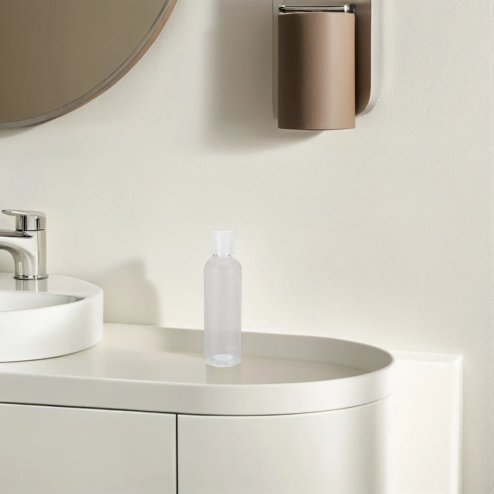 

20Pcs Clear Plastic Squeeze Bottles for Lotion Dispensing Portable Refillable Travel Size Liquid Container with Press Cap Secure