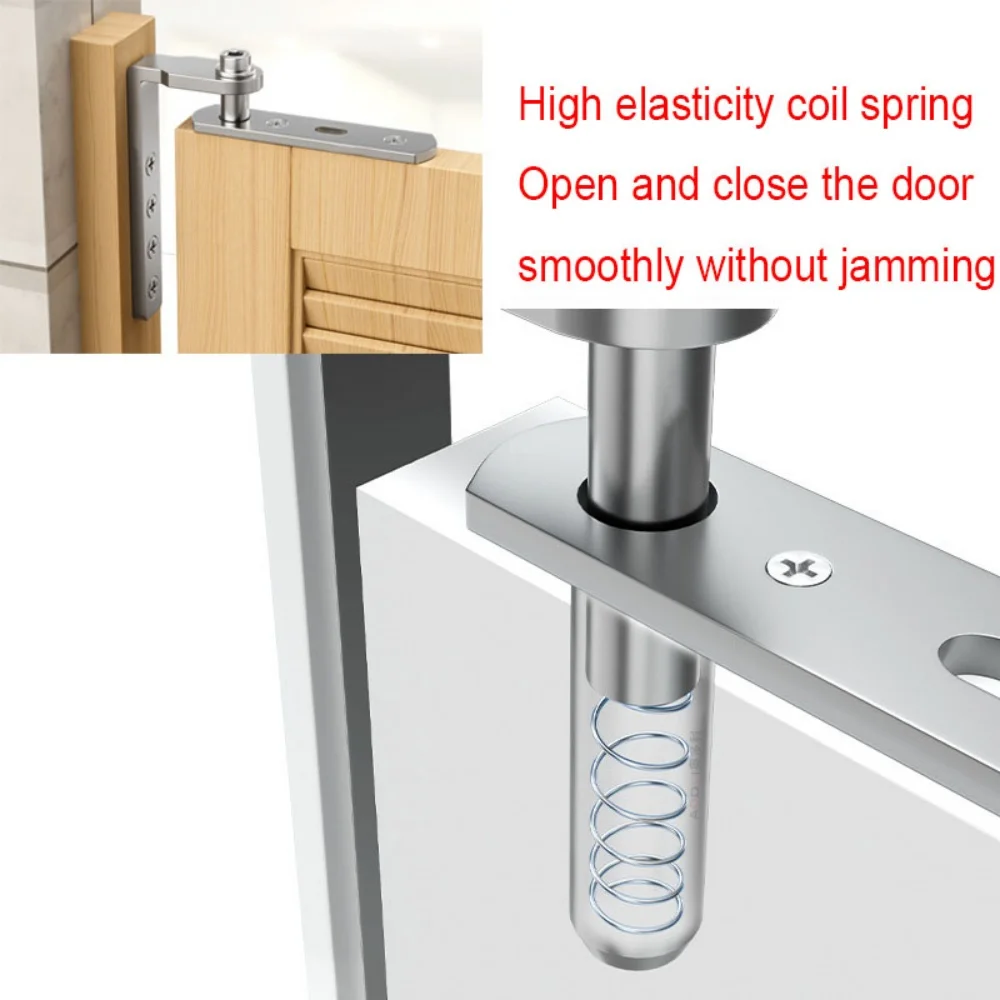 304 stainless steel World Axis Hinge Double Opening Heaven and Earth Bidirectional Door Hinge Two Way Half Height Door Hinge