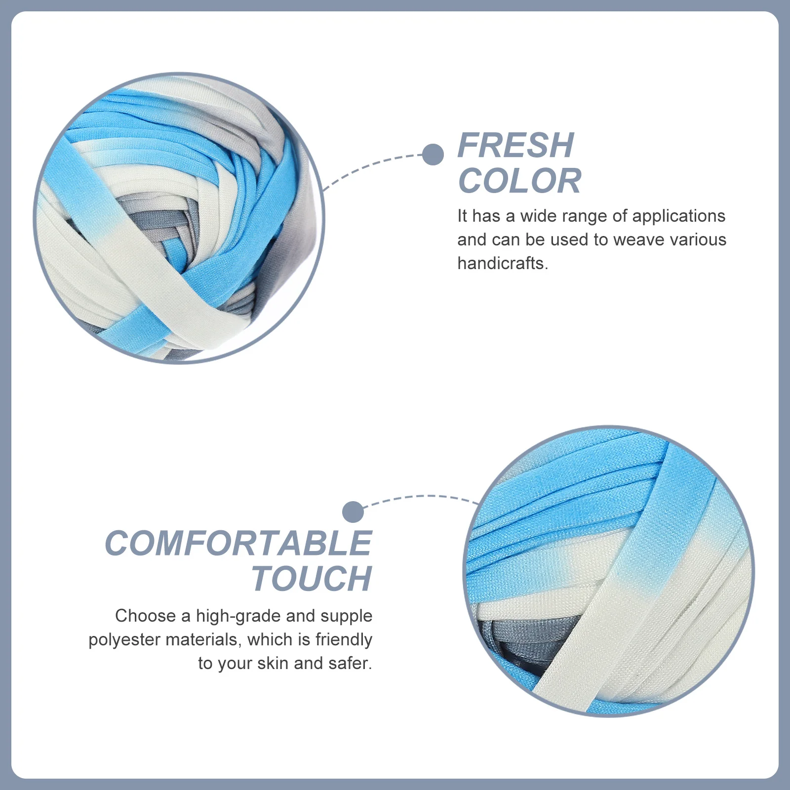 

2 Rolls Decorative Crochet Yarn Polyester Braided Rope for Hand Weaving Knitting DIY Craft String Crochet Yarn