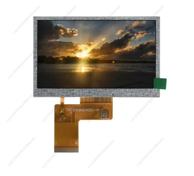 4.3 Inch 40 Pin Industrial LCD Display Panel, Universal Replacement Screen Compatible with AT043TN25 V2 AT043TN24 V1