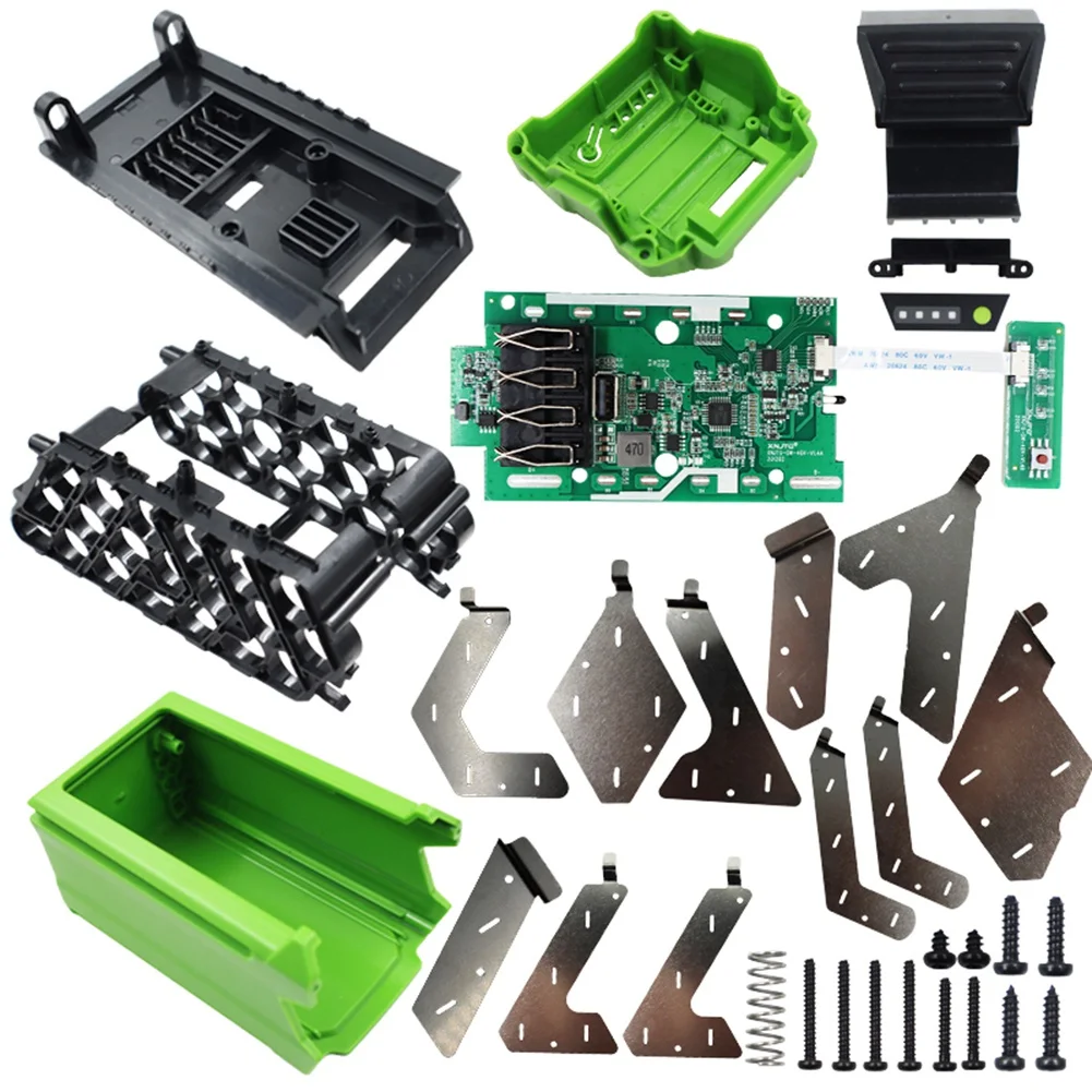 

20X18650 Battery Plastic Case Charging Protection Circuit Board PCB Box G40B6 for Greenworks 40V Lawn Mower