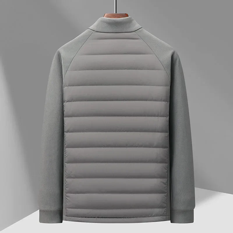 High-quality Winter Fashion, Cool and Lightweight Hoodie, Long-sleeved Stand-up Collar Down Jacket with 90% Down Content