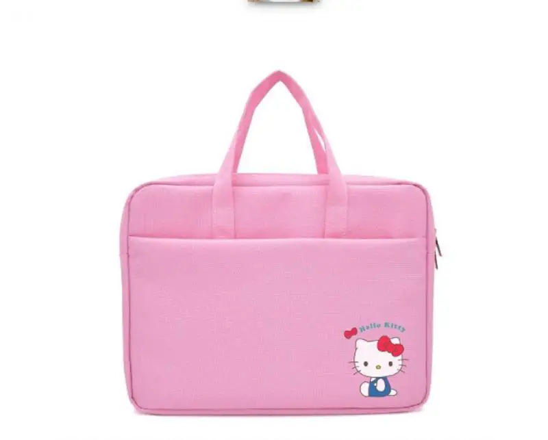 Anime dos desenhos animados sanrio olá kitty minha melodia cinnamoroll bolsa para portátil conveniente multi-função impressa bolsa para portátil presente para amigos