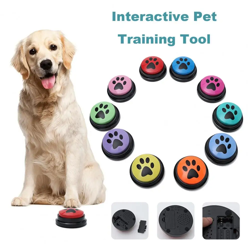 Dog Communication Talking Button Dog Training Button Record Repeat Speech Button Interactive Pet Speaking Tool