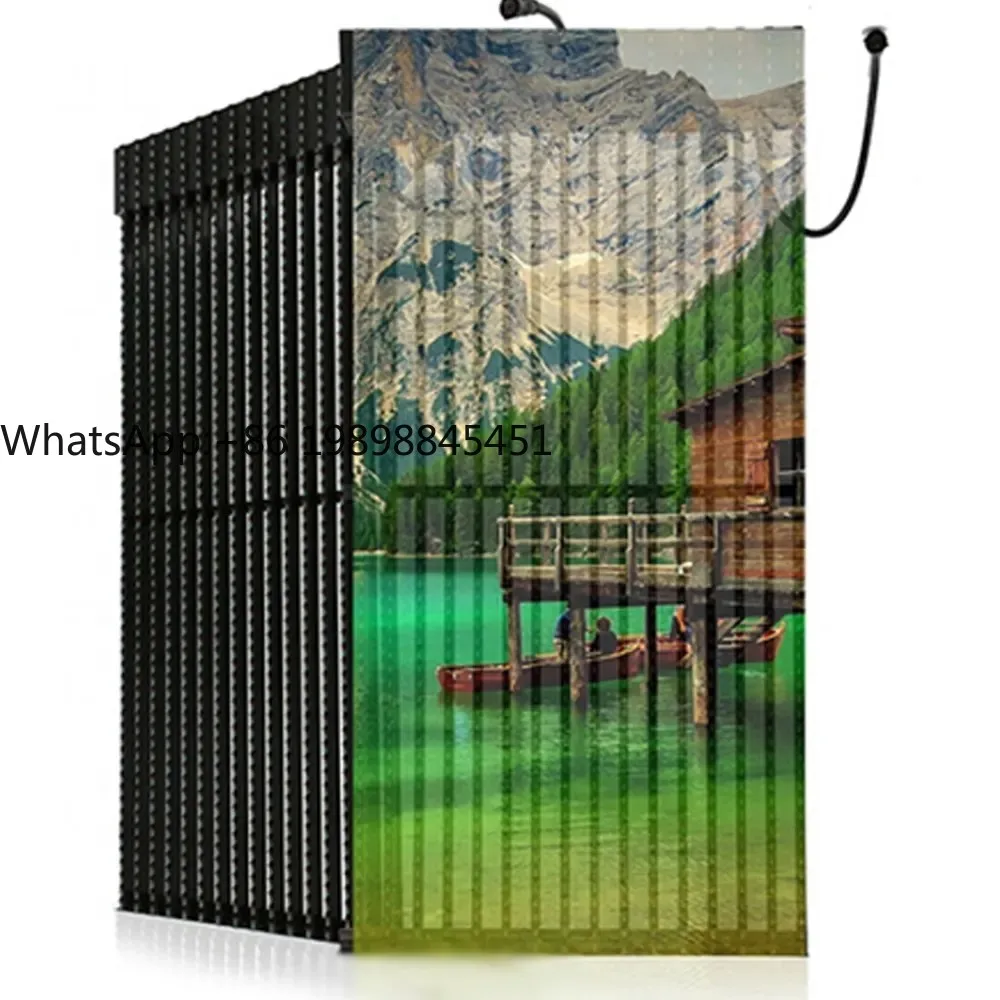 

Advertising Wall Digital Signage Full Color Outdoor Use P15.625 Concert Transparent LED Mesh Screen