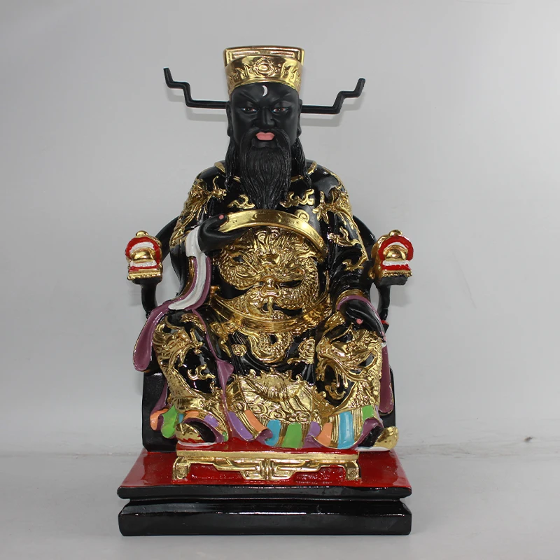 

Baogong Figure, Baozheng Figurine, Bao Qingtian Resin Statue of Buddha Keep Safe Feng Shui Taoism Home-guarding Home Decor
