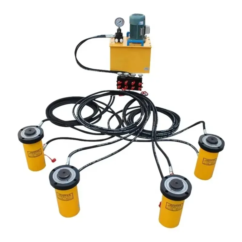 Synchronous Lifting Unified Hydraulic Jacking System Integrated Hydraulic Jacking System for Heavy Duty Lifting
