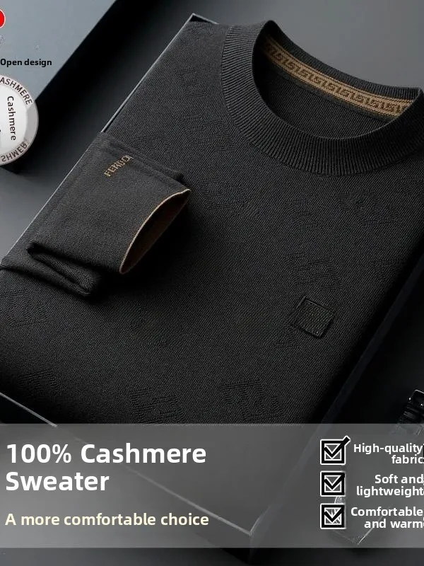 

Pierre Cardin Men's Thiened Long Sve Knitted Sweater f High Collar Woolen Sweater Faionable Urban Sle Winter Wear