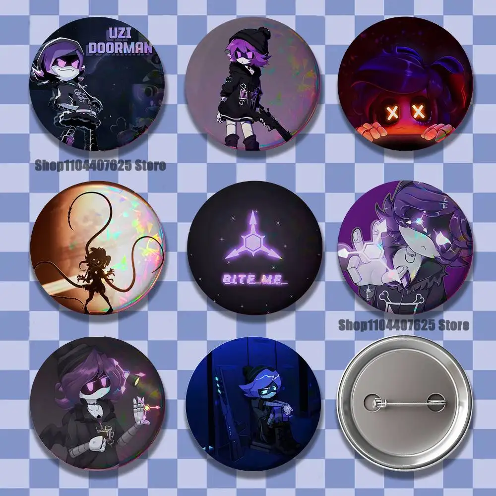 

M-MurderS D-Drones UZ Laser reflective round badges pins bag clothing decorations collectibles gifts for friends