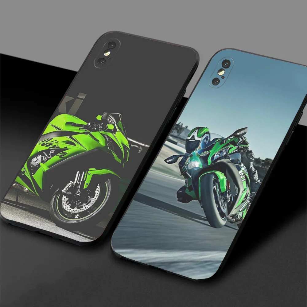 K-Kawasakis Car Phone Case For Samsung S24,23,22,30,21,10,9,Ultra,Plus,Lite,FE,5G Black Soft Case