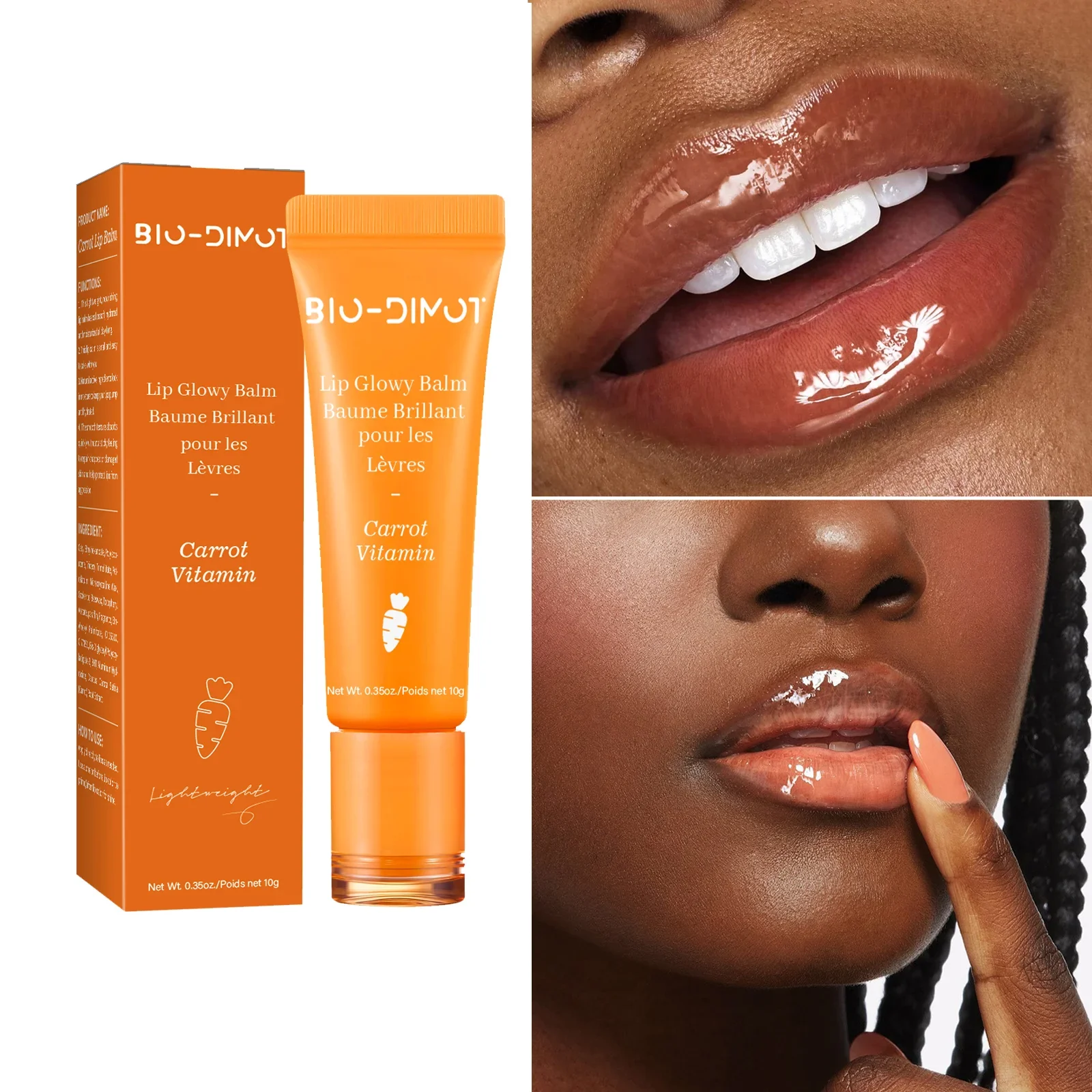 Esmalte de labios hidratante, aceite de enriquecimiento de labios de gelatina, elimina la línea, duradero, agua ligera, vidrio, aceite de labios, suero de protección, brillo de labios