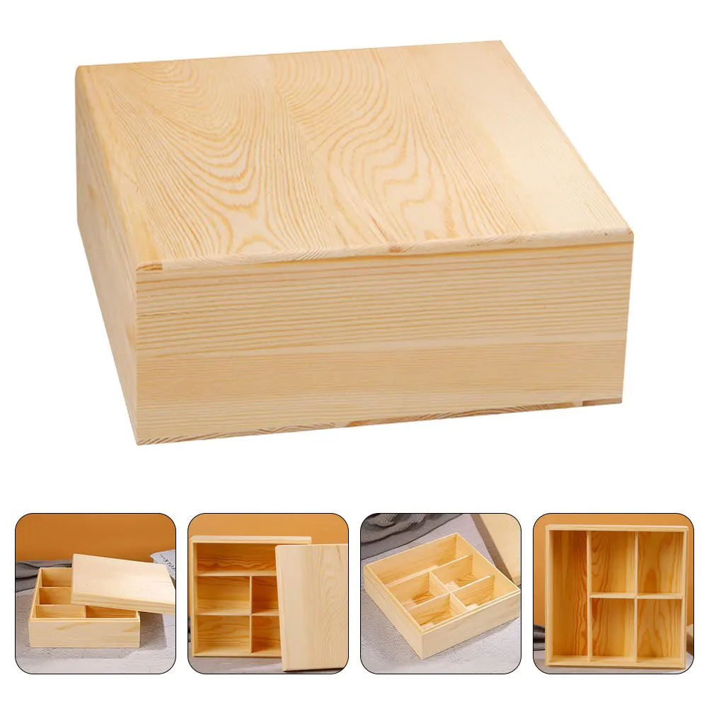 

Wooden Storage Box Tea Bag Organizer Coffee Packet Holder Sugar Bag Container Office Bar Countertop Storage Tea Set Holder