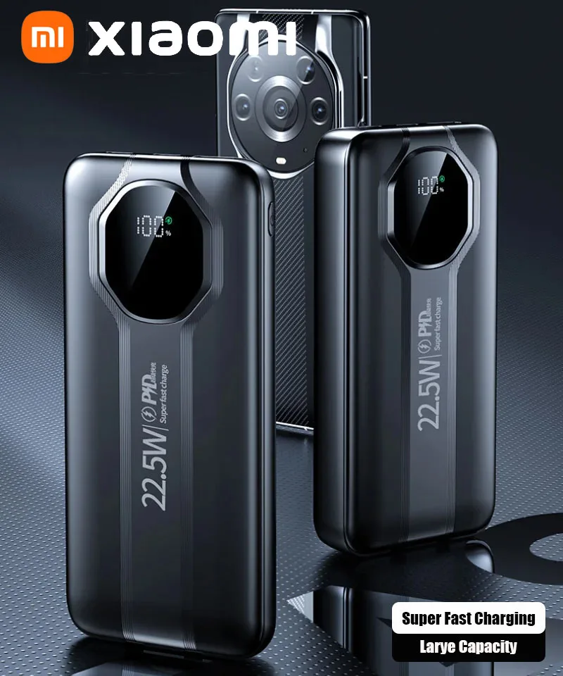 200000mAh Ultra Large Capacity Mobile Power Bank With Built-In Dual Line Ultra Fast Charging Suitable For IPhone And Xiaomi