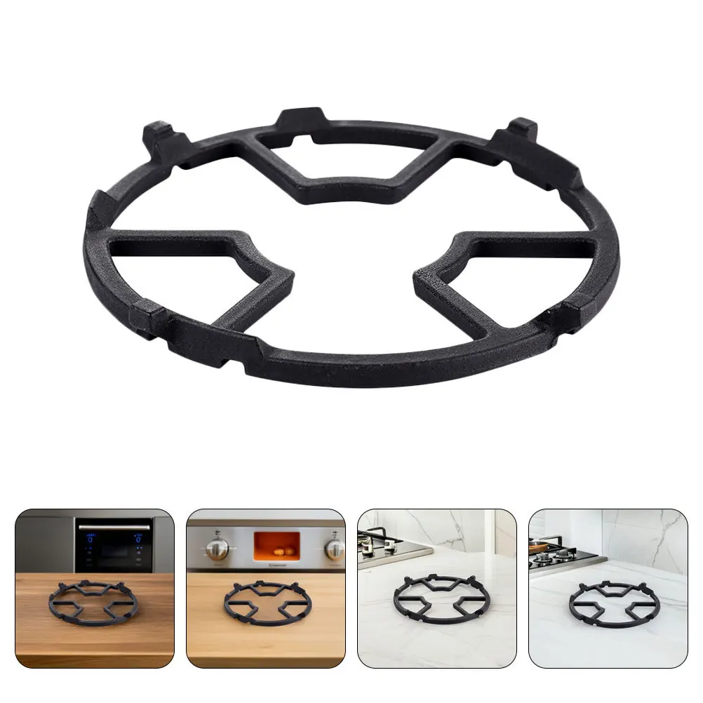 

3Pcs Gas Stove Bracket Cast Iron Burner for Small Wok Pan Coffee Pot Multi-Function Non-Slip Kitchen Hob Stand