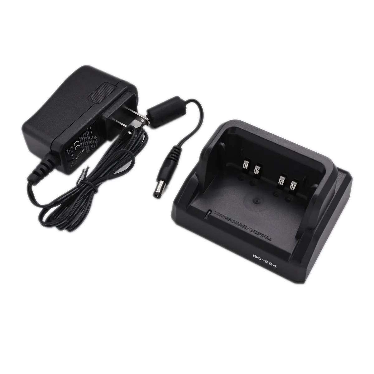 BC-224 desktop Charger & AC plug adapter 110-240V for ICOM A25NE A25CE IC-A25 A25 A25C A25N Two Way Radio charge accessory