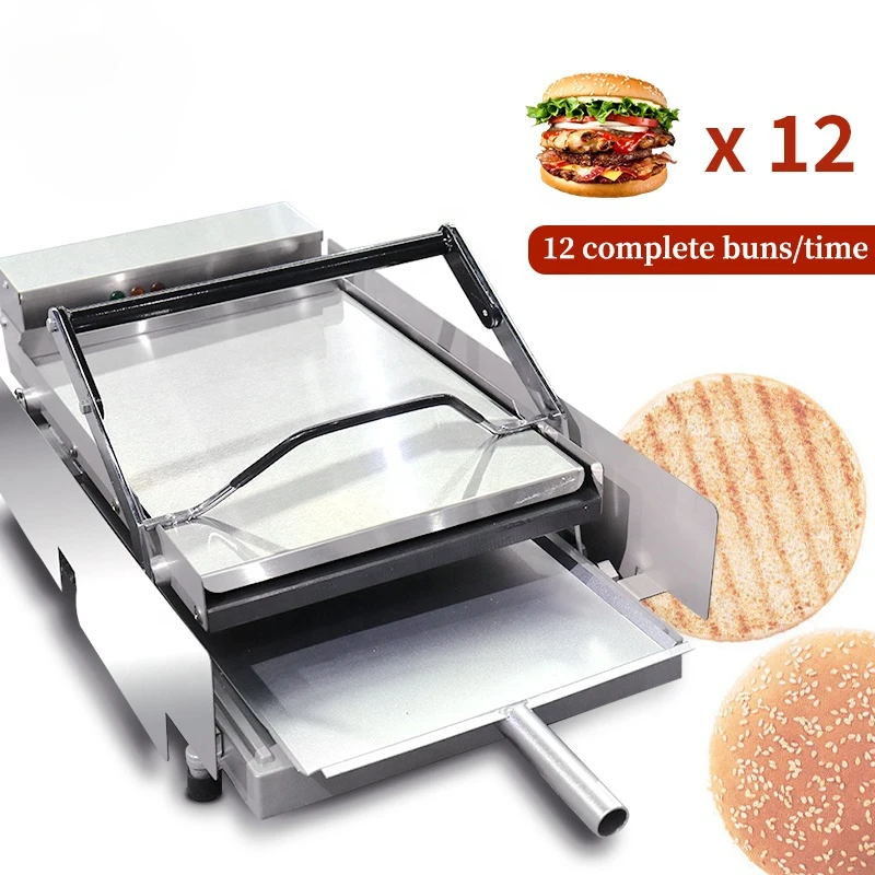 CE Countertop Double Hamburger Bread Mcdonalds Electric Burger Grill Machine Burger Bun