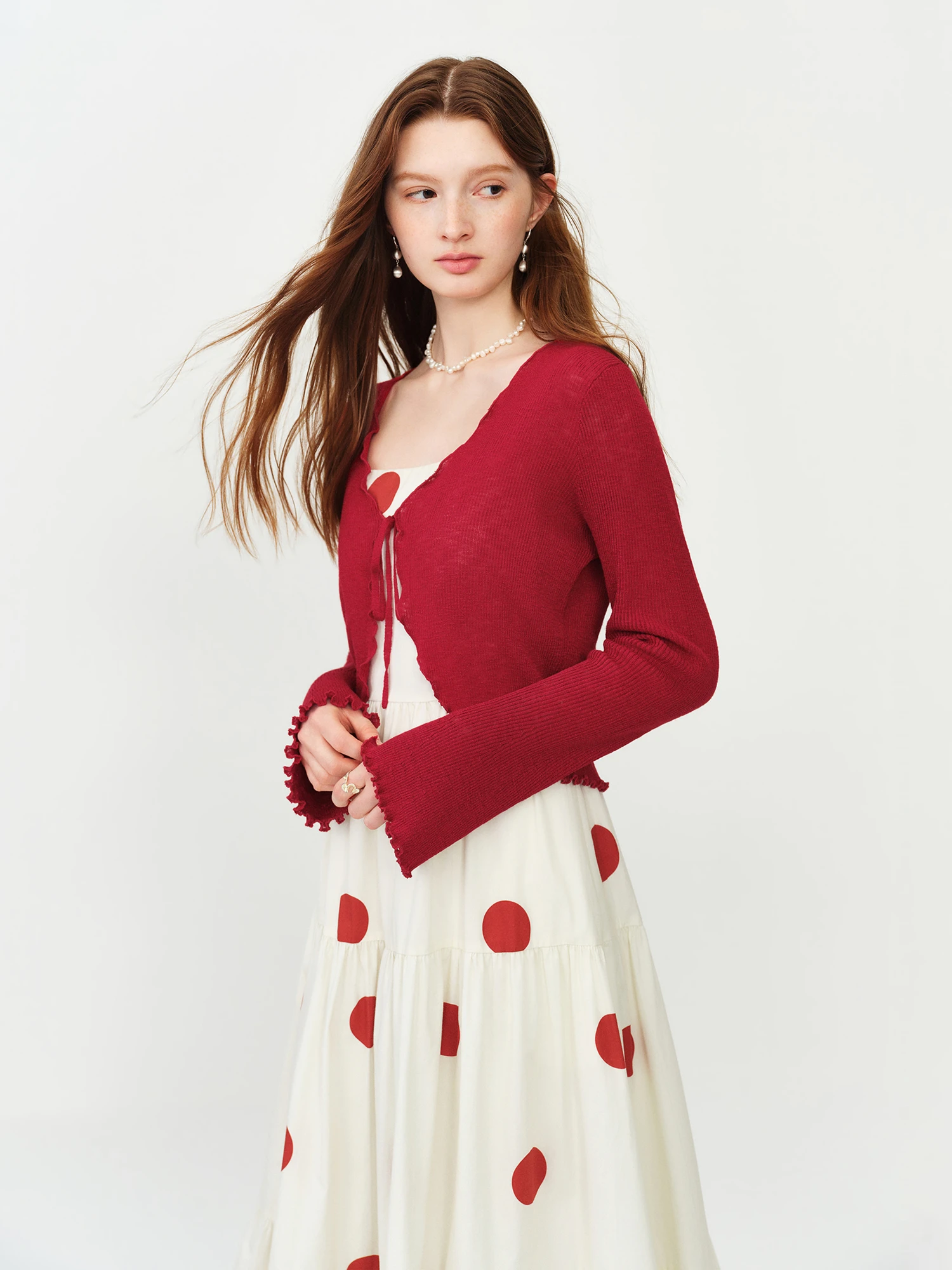 FSLE Elegant Knit Cardigan wit - Sewing V review and price