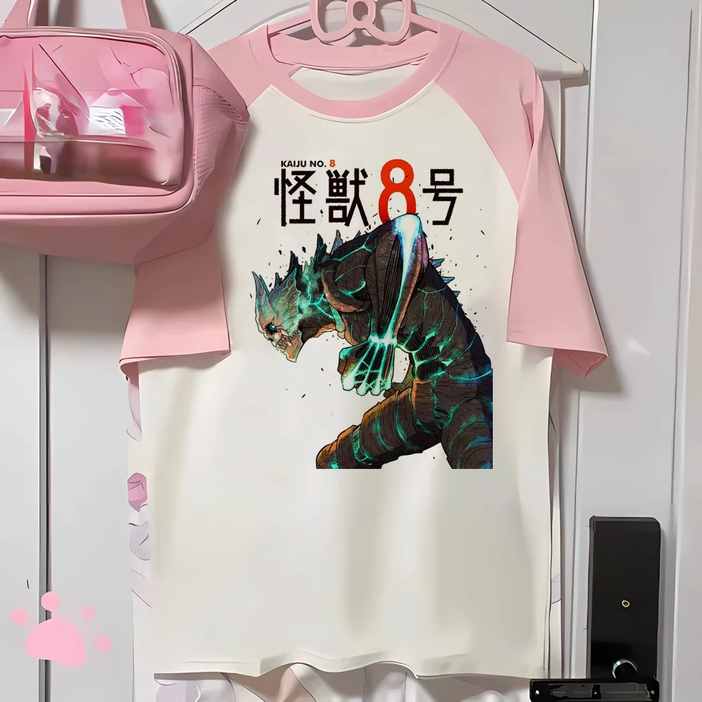 Kaiju No 8 Tee women active wear graphic tee tshirt female anime comic clothes